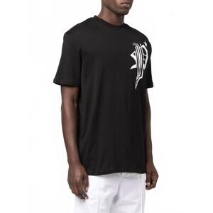 NEW PHILIPP PLEIN skull bone logo graphic t-shirt in black